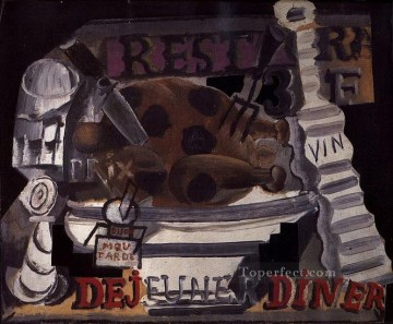 Restaurante cubistas de 1914 Pinturas al óleo